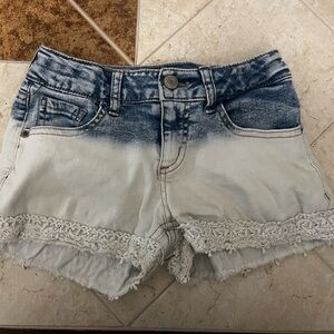 Girls Ombre Denim Shorts